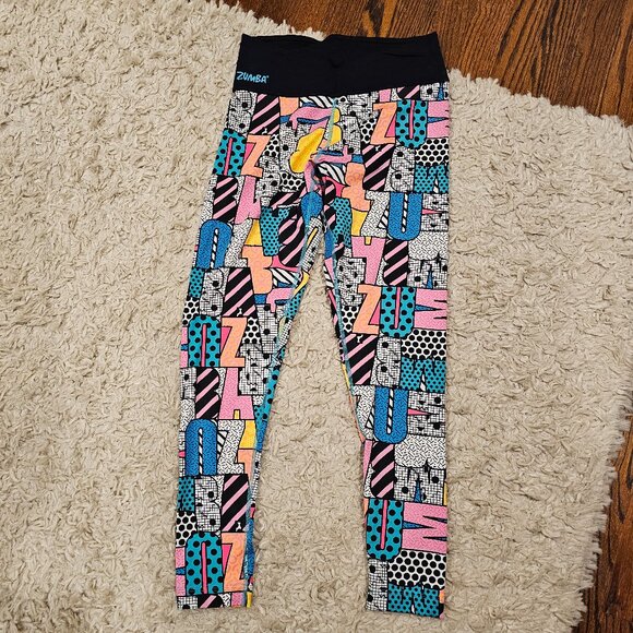 Zumba Fitness Pants - Zumba 90s Retro Leggings Size M